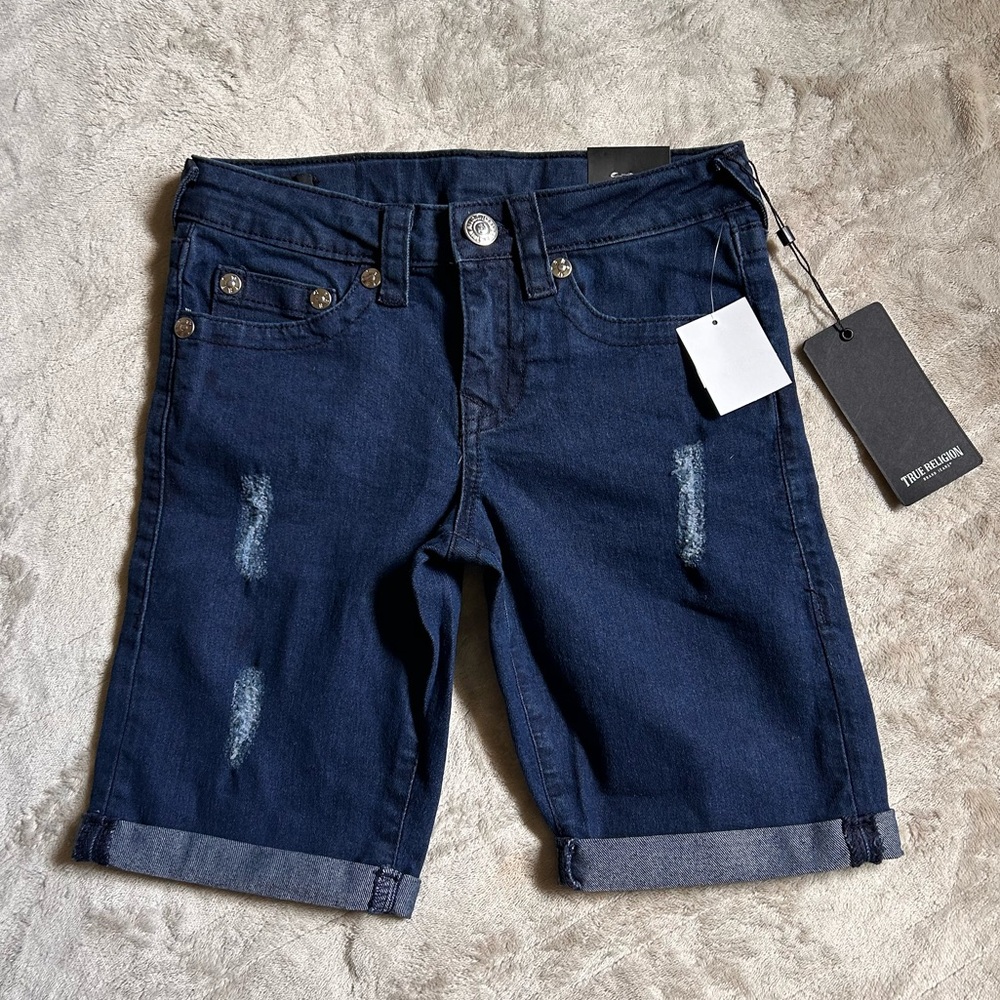 𝐓𝐑 - 𝐁𝐎𝐘𝐒 drk wash denim shorts